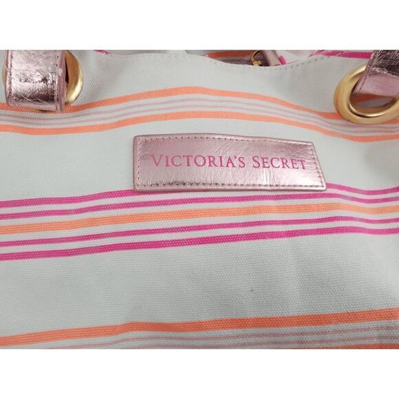 NWT Victoria's Secret Tote Bag SUPERMODEL ESSENTIALS Canvass NWT - Picture 4 of 8